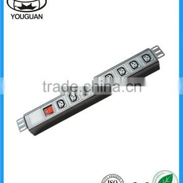 19 inch 1U IEC 320 C13 International PDU with switch