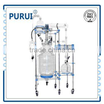 200L Customized PTFE Sealed Jacketed Glass Reactor