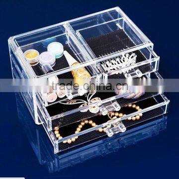 manufacturing transparent drawer type makeup container