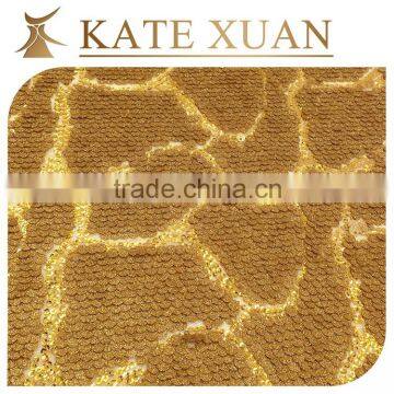 Colorful lace beaded sequin applique mesh embroidery fabric