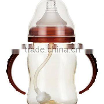 2015 eco-friendly large baby bottles with calibration BPA Free