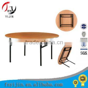 Folding Round Wooden Banquet Table