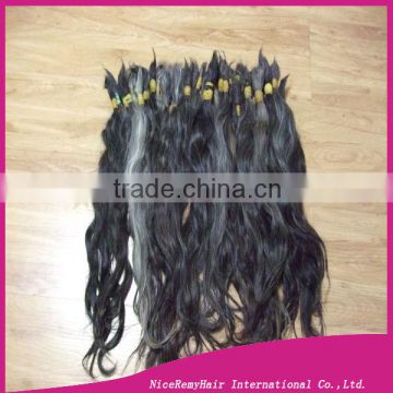 raw hair unprocessed grey virgin hair