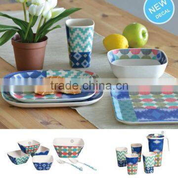 Biodegradable eco Bamboo Fiber Tableware,dinner set