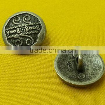 20mm High Quality Anti-silver NF Color Metal Shank Button -- MJ1543 photo-3