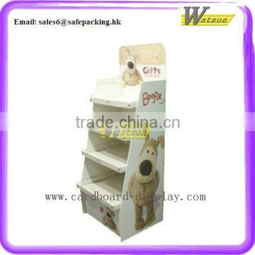 Supermarket Merry Christmas Gifts Display Shelf Floor Cardboard Promotion Pocket Display Stand photo-2