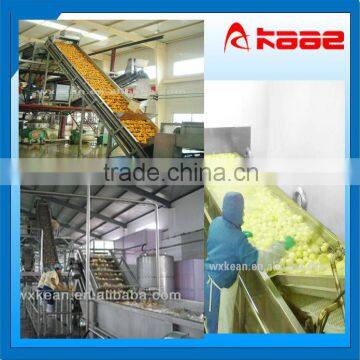 Automatic vegetable and fruit washing sorting packing line