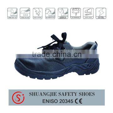 PU injection sole safety shoes steel top cap steel plate work shoes 9017