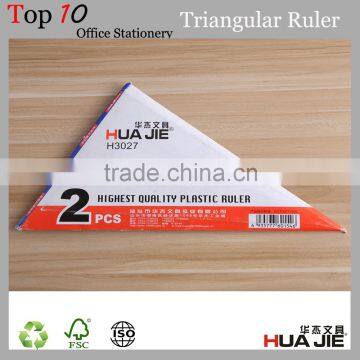 wholesale multifunction transparent plastic triangular scale ruler for student / office