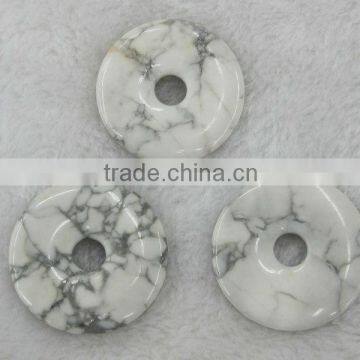 Wholesale 15-50mm White Turquoise donut gemstone