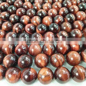 Factory Price Polish Natural Stone Beads Red Tiger Eye Stone Loose Beads photo-3