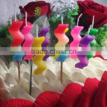 Birthday cake decorative toothpick candles