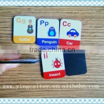 paper fridge magnet with words; magnetic puzzle; flat pvc magnet;pp magnet