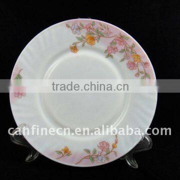 opal glass dinner plate