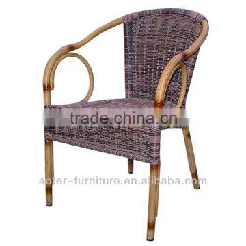 Outdoor aluminum rattan bamboo chairs