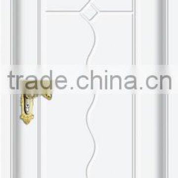 white color MDF door solid wooden interior door flat design