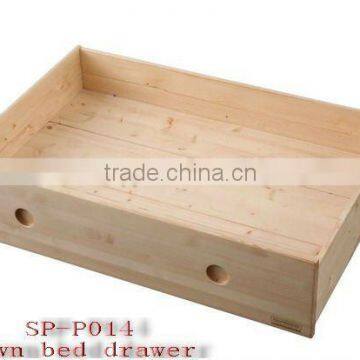 single double bed underbed drawer trundle bed with drawer storage#SP-P014S