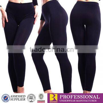 Comfortable Ankle-length Plain Black Legging