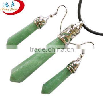Green Aventurine pendant Gemstone Earrings