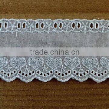 2015 fashion cotton lace trimming 9 cm width for sale
