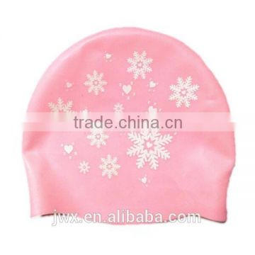 Elastic silica river bathing cap for black hair