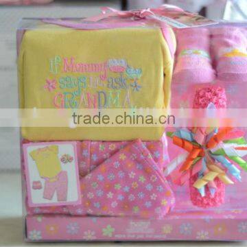 2014 Cotton Newborn Baby Girls Clothing Sets Infant Western Clothing "11"
