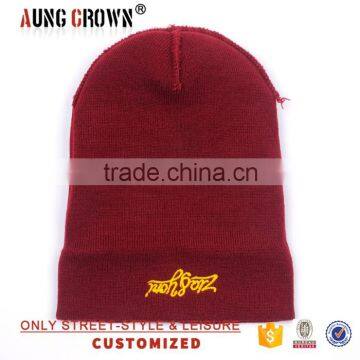 Custom Logo Winter Knitted Boys 100% Acrylic Beanie photo-5