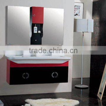 pvc bathroom cabinet/double silk pvc bathroom cabinets/hanging pvc bathroom cabinets