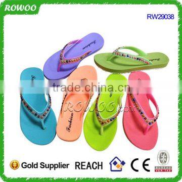 Fancy Popular Solid Color New Summer Cheap Flip Flops photo-3