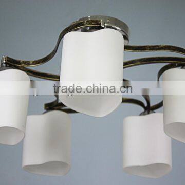 BKA eblow lighting/white glass ceiling lamp