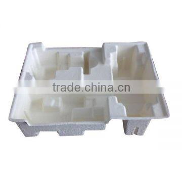 recyclable electronic packing tray, molded pulp tray for electronics packing