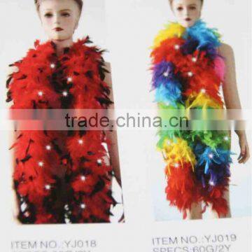Fluffy turkey feather chandelle boa LZYJ05