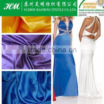 100% Polyester waterproof satin fabric for dress