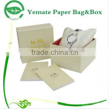 custom luxury printed art paper coated paper cardboard watch presentation packaging box, watch display box