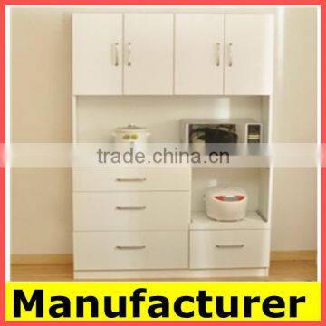 hot sale modern design Strong Structure pvc door,Steel and wood kitchen Cupboard Price