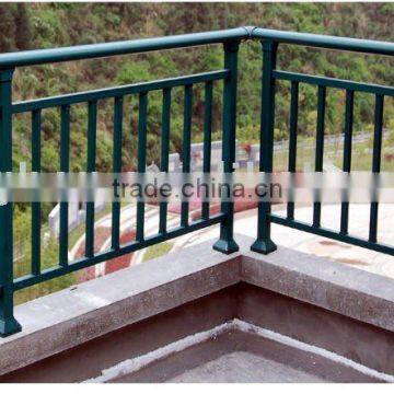 modern galvanized simple wrought iron balcony fence