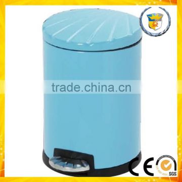 plating iron colorful kitchen room waste container garbage bin