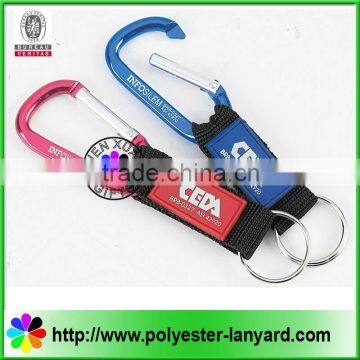 Fashion PVC key chain with key ring