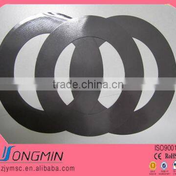 Isotropic UV coating die cut ring shape rubber magnetic sheet