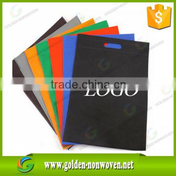 top quality die cut handle nonwoven bags/Reusable Non woven Die Cut Bag For Shopping/non-woven bag