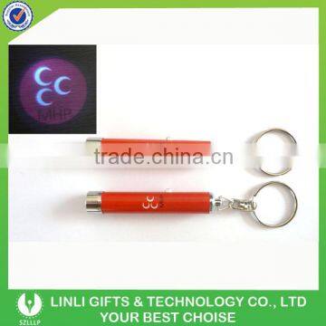 Brand Logo Cheap Projection Led Keychain