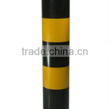 Fastened road warning post traffic barrier