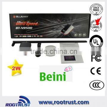 150M High Power Wireless USB Adapter with 9DB Antenna/WIFI lan Card with 15dBi directional antenna (BT-N9500)
