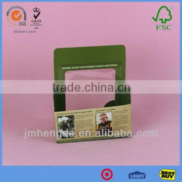 Made In China Beautiful Paper Window Carton Box Manufacturer