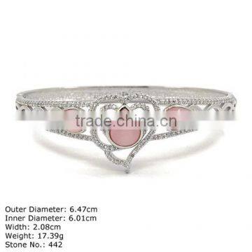 [ CZQ-0061 ] 2014 New Design Bangle with Ross Quartz