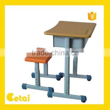 2015 New design antique classroom desk and chair