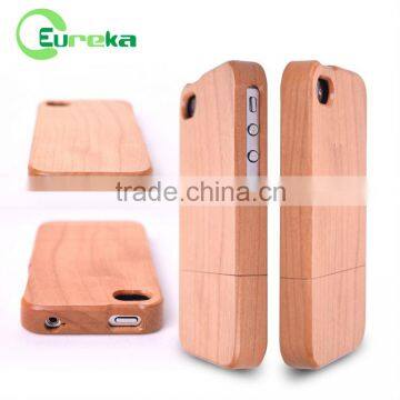 2014 good quality 100 % Natural Wooden Detachable Case for IPhone 4