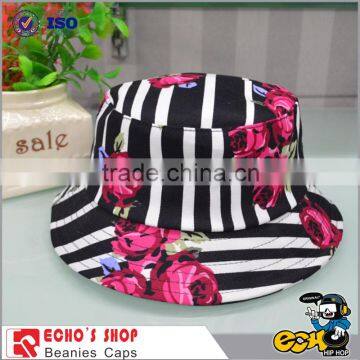 China high quality bucket hat floral pattern