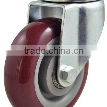 PU red caster wheel Medium Caster