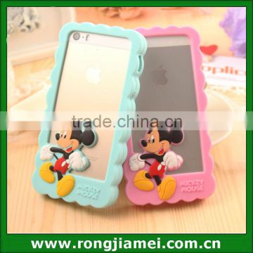 Soft Cute 3D Minnie mickey silicone gel skin cover for Iphone case frame                        
                                                Quality Choice